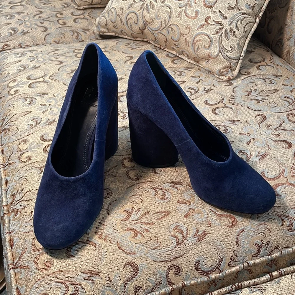 Tory Burch Shoes Blue Suede, Mod Stlye